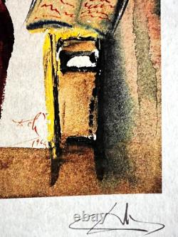 Salvador Dalì Lithograph, Angelo Gabriele, COA Signed Limited Edition
