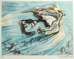 Salvador Dali Spanish 1904-1989 Lithograph Homage to Lincoln Ltd Ed Signed