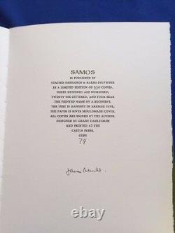 Samos Signed Limited Edition By James Merrill