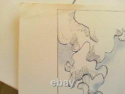 Saul Steinberg lithograph rare signed 1972 22x15 color church