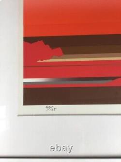 Sawada Tetsuro silkscreen print, limited edition, autographed, 1980, lithograph