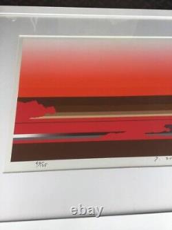Sawada Tetsuro silkscreen print, limited edition, autographed, 1980, lithograph