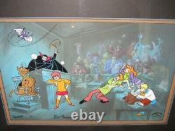Scooby-doo Witless For The Prosecution Signed By Hanna+barbera Hand Paint Cel
