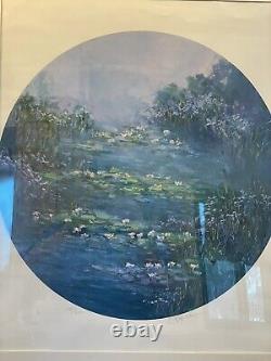 Seikichi Takara Autograph WaterLilies Lithograph COA. Signed. Limited Edition