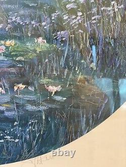 Seikichi Takara Autograph WaterLilies Lithograph COA. Signed. Limited Edition