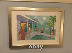 Shag Josh Agle Retro Palm Springs Poolside Life Serigraph Framed Art Ltd. Print