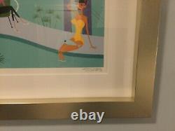 Shag Josh Agle Retro Palm Springs Poolside Life Serigraph Framed Art Ltd. Print