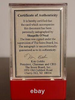 Shaquille o'neal rookie card topps gold Autographed Limited Edition