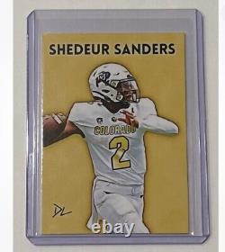 Shedeur Sanders Limited Edition Artist Signed Colorado Buffaloes RC #9/10