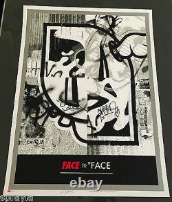 Shepard Fairey + Dface Collab Face To Face Signed & Numbered Sold Out Obey