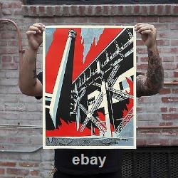 Shepard Fairey Fossil Factory Signed Print Poster Greater We The People Obey Art