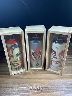 Shepard Fairey Obey Giant Lotus Angel Spray Paint Can Set Of 3 Limited Edition