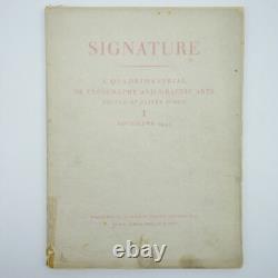 Signature November 1935. SIMON, Oliver, (Ed.) 1935 1st Edition SIGNED