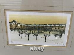 Signed A. Renoux Limited Edition Print Winter Scene (#77/125) art pictures