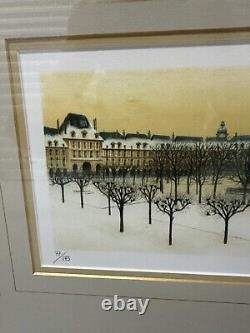 Signed A. Renoux Limited Edition Print Winter Scene (#77/125) art pictures