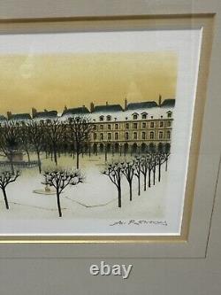 Signed A. Renoux Limited Edition Print Winter Scene (#77/125) art pictures