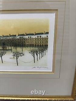 Signed A. Renoux Limited Edition Print Winter Scene (#77/125) art pictures
