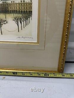Signed A. Renoux Limited Edition Print Winter Scene (#77/125) art pictures