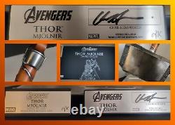 Signed EFX Thor Mjolnir 11 Limited Edition Hemsworth Marvel Avengers Rare