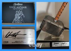 Signed EFX Thor Mjolnir 11 Limited Edition Hemsworth Marvel Avengers Rare