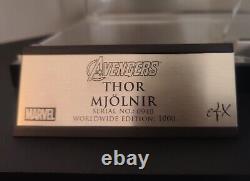 Signed EFX Thor Mjolnir 11 Limited Edition Hemsworth Marvel Avengers Rare