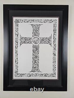 Signed Everitte Barbee Limited Edition Sanskrit Calligraphy Lithograph 31x23 Art