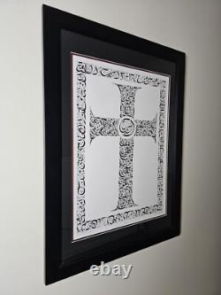 Signed Everitte Barbee Limited Edition Sanskrit Calligraphy Lithograph 31x23 Art