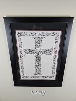 Signed Everitte Barbee Limited Edition Sanskrit Calligraphy Lithograph 31x23 Art