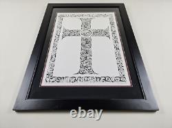 Signed Everitte Barbee Limited Edition Sanskrit Calligraphy Lithograph 31x23 Art
