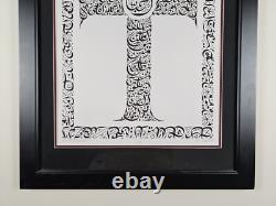Signed Everitte Barbee Limited Edition Sanskrit Calligraphy Lithograph 31x23 Art