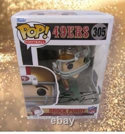 Signed Funko POP! Pop Autographed NFL Football San Francisco 49ers Brock Purdy