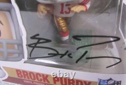 Signed Funko POP! Pop Autographed NFL Football San Francisco 49ers Brock Purdy