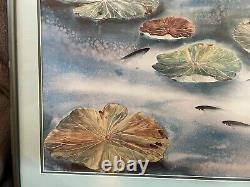 Signed Hsing Hua Chang Limited Edition Lithograph of a Fish Pond Lilly Pads