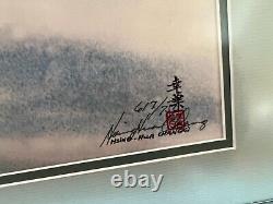 Signed Hsing Hua Chang Limited Edition Lithograph of a Fish Pond Lilly Pads