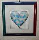 Signed Jeff Johnson Kinetic Holographic Art Hearts Limited edition 21 of 199