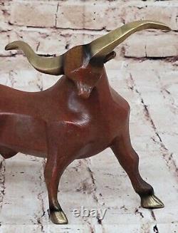 Signed Limited Edition Bronze Sculpture Modern Abstract Artwork to Picasso Decor
