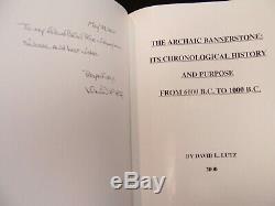Signed Limited Edition Deluxe Copy Of Lutz's The Archaic Bannerstone (2000)