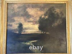 Signed Limited Edition Dennis Sheehan Stormy Look Painting For Ethan Allen