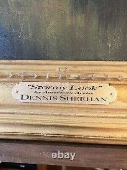 Signed Limited Edition Dennis Sheehan Stormy Look Painting For Ethan Allen