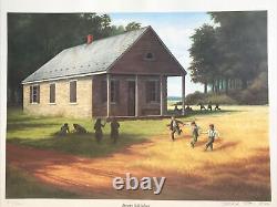 Signed Limited Edition Mark Twain Noe Print Brown's Mill School 95/500, 1983