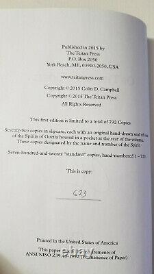 Signed! OF THE ARTE GOETIA by COLIN D. CAMPBELL Occult Grimoire Sitra Achra