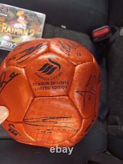 Signed Swansea City AFC football Limited Edition 2011-2012 Super Rare