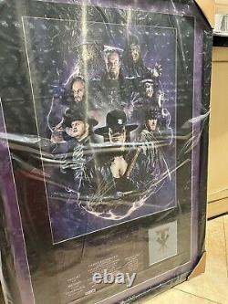 Signed The Undertaker Limited Edition Commemorative Plaque #39/100