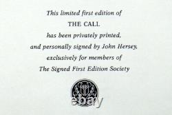 Signed True First Edition THE CALL by JOHN HERSEY ill HERBERT TAUSS Franklin'85