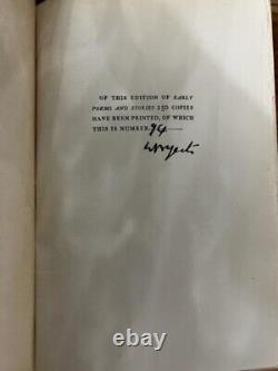 Signed W. B. YEATS Poetry Collection 1924