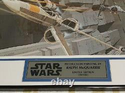 Star Wars Limited Edition X-Wing Production Painting autographed by R. McQuarrie