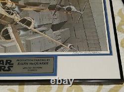 Star Wars Limited Edition X-Wing Production Painting autographed by R. McQuarrie