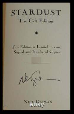 Stardust SIGNED by NEIL GAIMAN Sealed Limited 1st Edition Print Hardback 1/2000