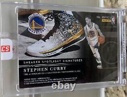 Stephen Curry 2020-21 Panini Noir Sneaker Spotlight Signatures auto #33/99