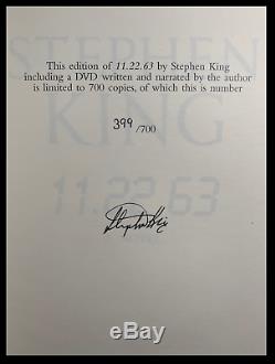 Stephen King 11.22.63 Facsimile Signed Slipcased Limited Hardback Edition 1/700